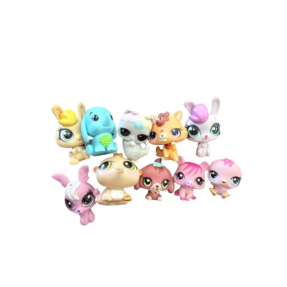 Littlest Pet Shop LPS Mixed Lot of 10 Figures